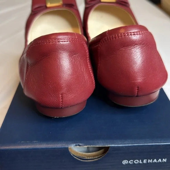 Cole Haan Red Tali Bow Ballet Flats - Picture 5 of 8
